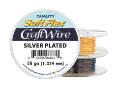 Soft Flex Craft Wire 18ga Silver Plated