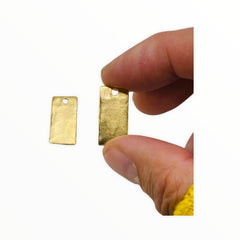 Rectangle-Satin Gold Plated