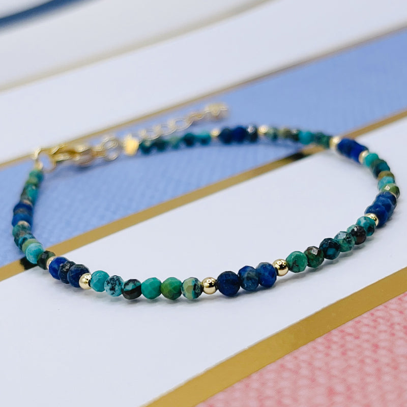 Turquoise with Lapis Lazuli Elegant Bracelet Kit
