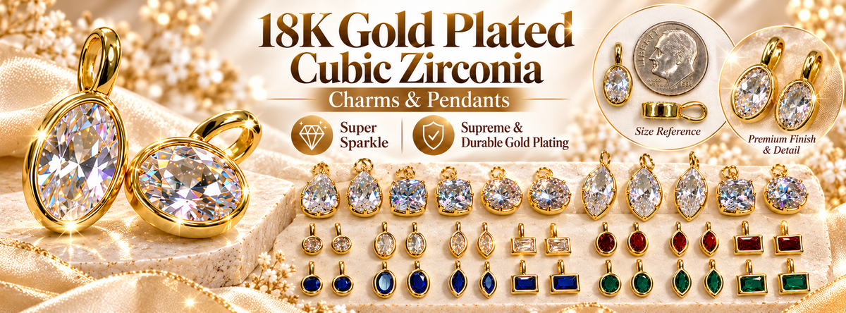 Cubic Zirconia Charms | Beadorea