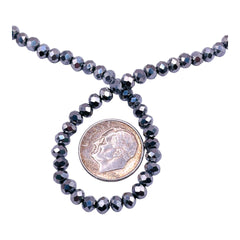 4mm Thunder Polish Glass Crystal Roundel Cut White Gold