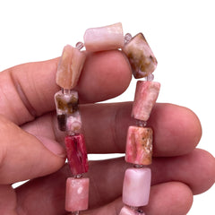 Rectangle Hand-Cut Rhodonite