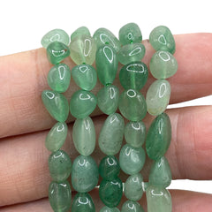 5 to 11mm Nugget Green Aventurine