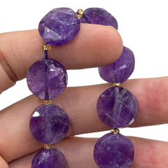 16mm Coin Cut Amethyst