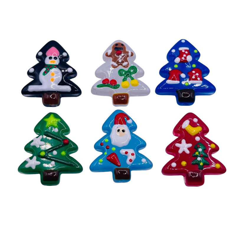 27x19mm Christmas Tree Lampwork Combo