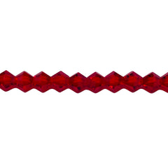 6mm Thunder Polish Glass Crystal Bicone Red