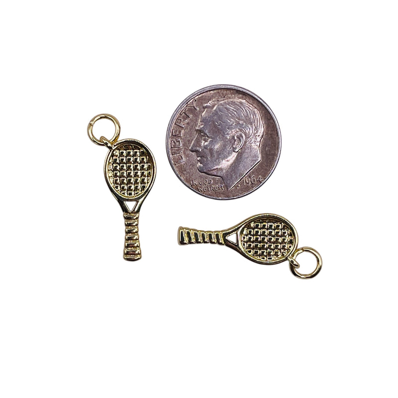 19x8mm Tennis Racket Charm