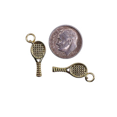 19x8mm Tennis Racket Charm