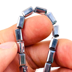8x4mm Rectangle White Gold