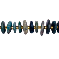 10 to 14mm Turquoise Center Drilled