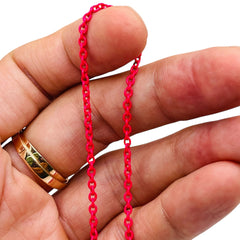 Losolo 2.6mm Stainless Steel Chain Fushcia
