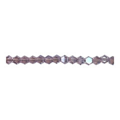 4mm Hexagon Glass Crystal Thistle