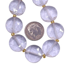 16mm Coin Cut Clear Quartz