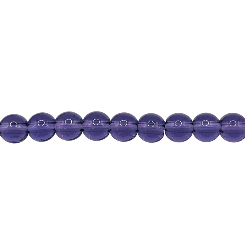 6mm Thunder Polish Round Violet