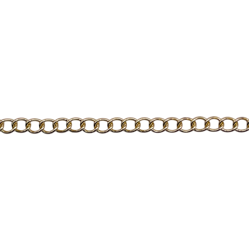 Losolo 4x3mm Stainless Steel Chain 18K Gold Plated