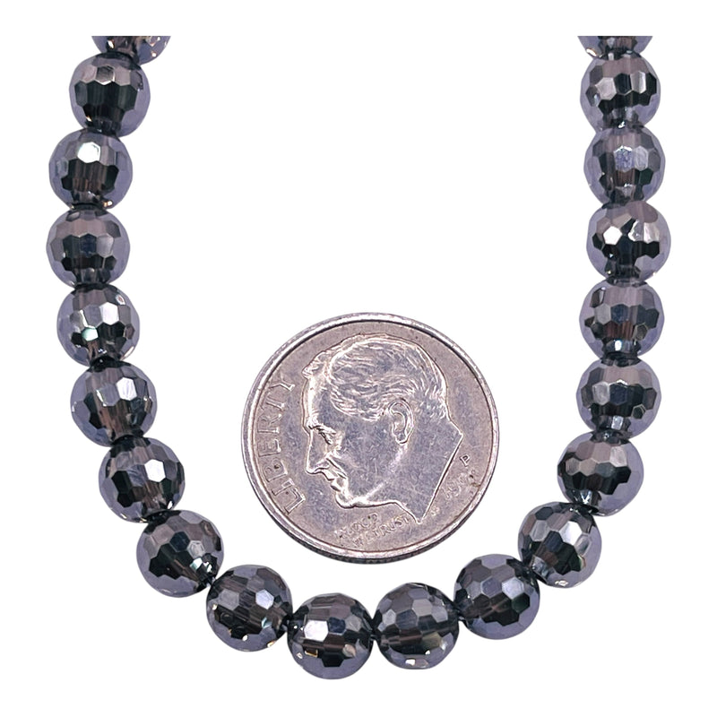 6mm Thunder Polish Round Disco Cut Silver Shine
