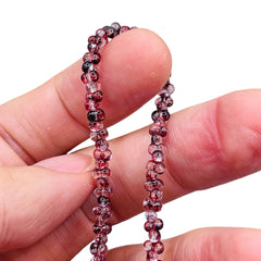 4.5mm Thunder Polish Glass Crystal Peanut Twilight Plum