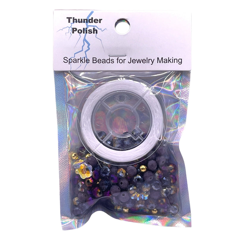 Thunder Polish Glass Crystal Lavender Bead Kits