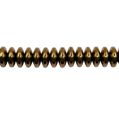 Beadorea Live: BL47 8mm Round Disc Hematite Gold