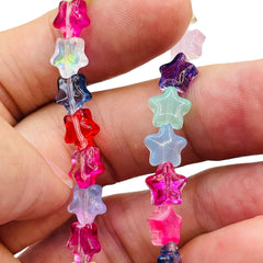 8mm Star Glass Crystal Rainbow