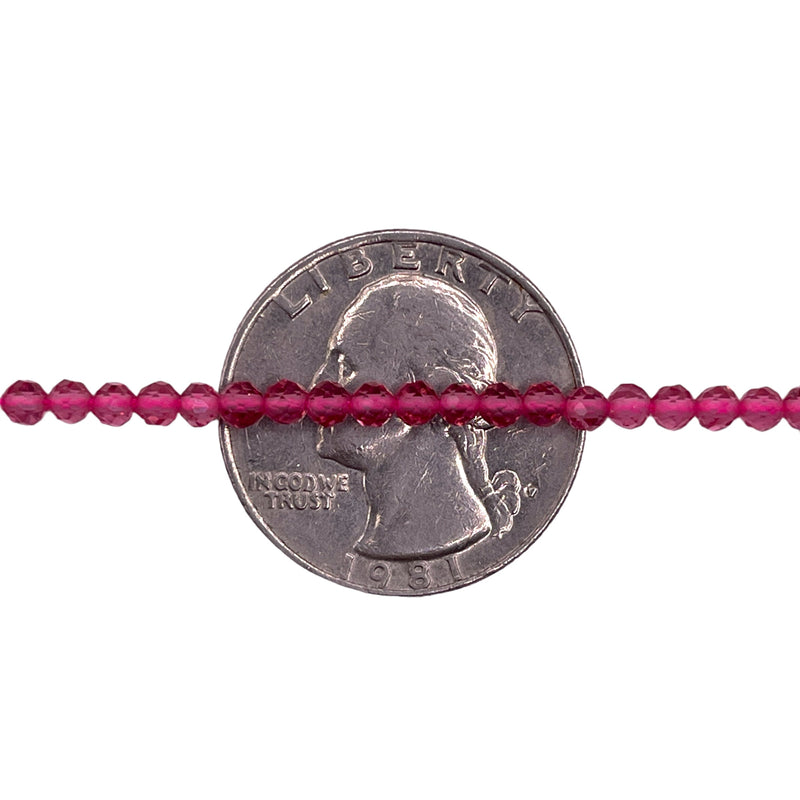 3mm Thunder Polish Round Cut Lt. Red Tourmaline