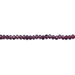 3mm Thunder Polish Glass Crystal Roundel Cut Med. Amethyst AB