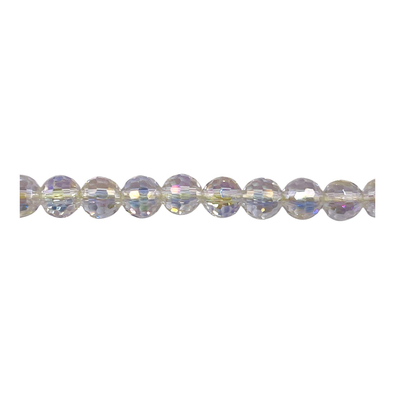 6mm Thunder Polish Round Disco Cut Chrysolite Super AB