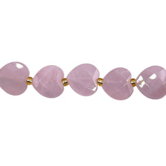12mm Heart Cut Rose Quartz