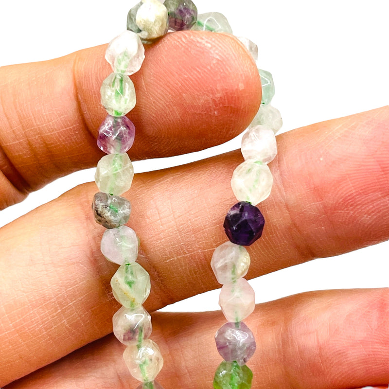6mm Round Cut Fluorite