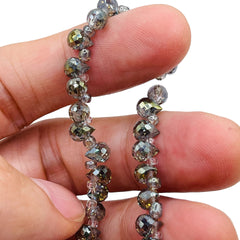 6x4mm Teardrop Glass Crystal Magic Green