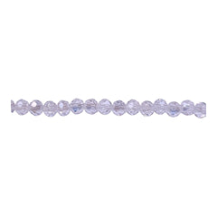 4mm Thunder Polish Glass Crystal Roundel Cut Crystal AB