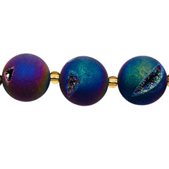 16mm Druzy Round Magic Rainbow