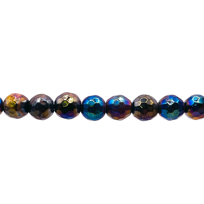 Beadorea Live: G48 8mm Round Cut Tiger Eye Rainbow