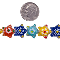 13mm Star Lampwork Glass