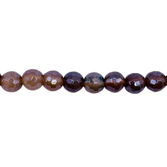 6mm Round Cut Striped Agate Shine