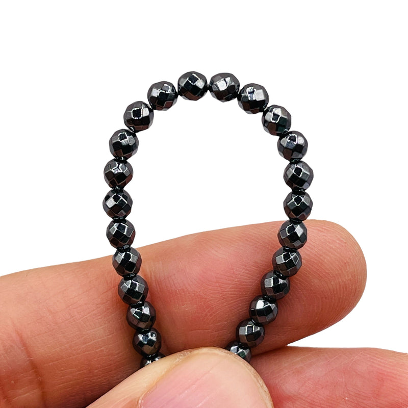 Beadorea Live: BL1 4mm Round Cut Hematite