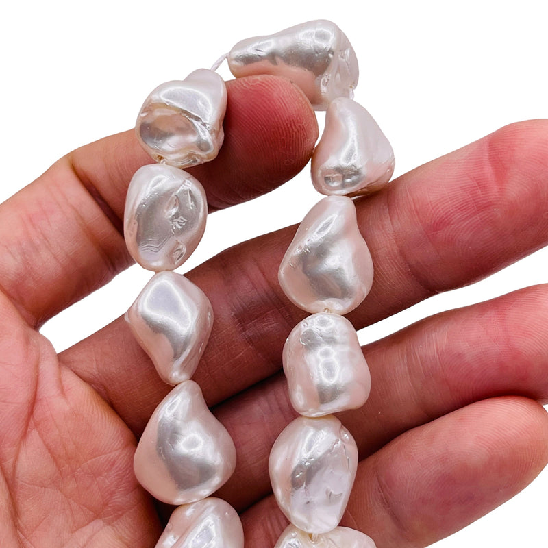 10-16mm Lg. Nugget Shell Pearl