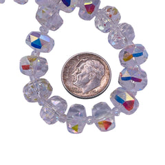 10x6mm Barrel Cut Crystal AB
