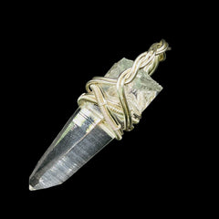 Supreme Quality Lemurian Pendant Master Wrapped Wired Technique Small