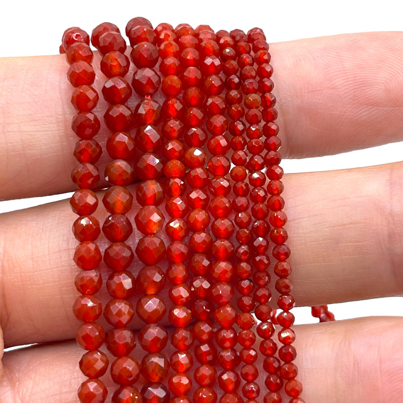 3mm Round Cut Red Agate