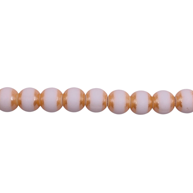 6mm Thunder Polish Round Designer Bead