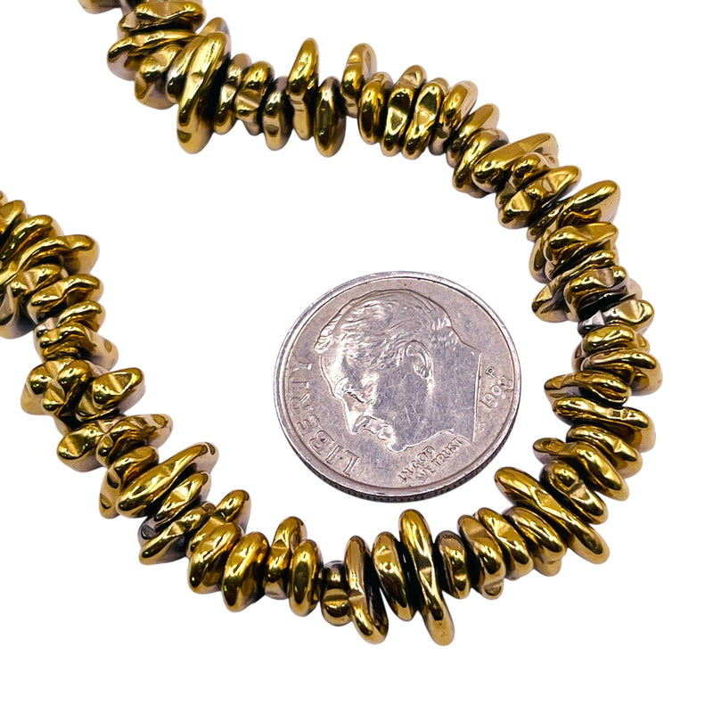 Beadorea Live: BL41 5-7mm Chips Hematite Gold