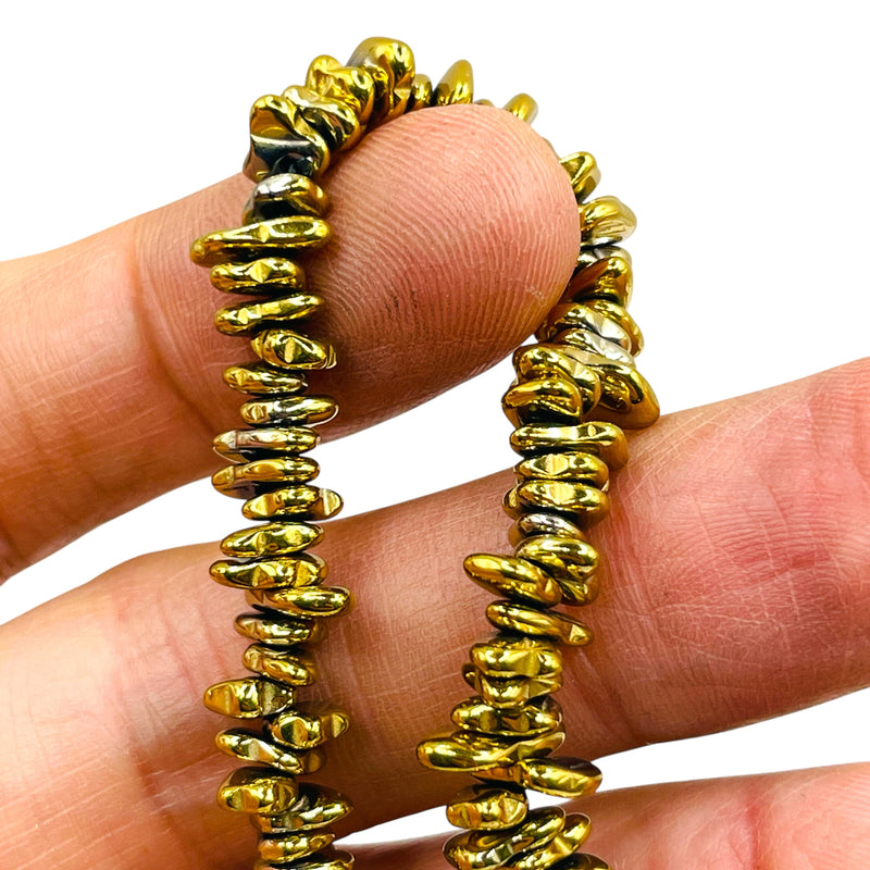 Beadorea Live: BL41 5-7mm Chips Hematite Gold