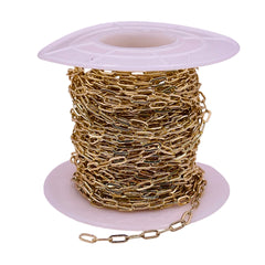 Losolo Chain 5x2.5mm 18K Gold Plated