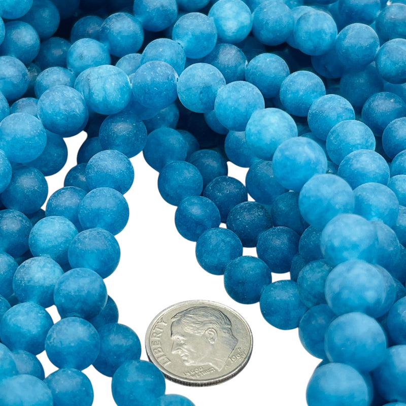8mm Round Dyed Jade