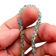 4.5mm Thunder Polish Glass Crystal Peanut Tropical Lagoon