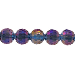 10mm Thunder Polish Round Disco Cut Magic Purple