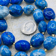 12 to 18mm Smooth Nugget Lapis Lazuli