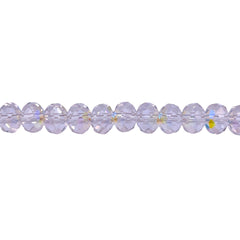 6mm Thunder Polish Roundel Cut Glass Crystal Super AB