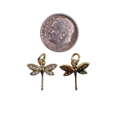 15x14mm Dragonfly Charm